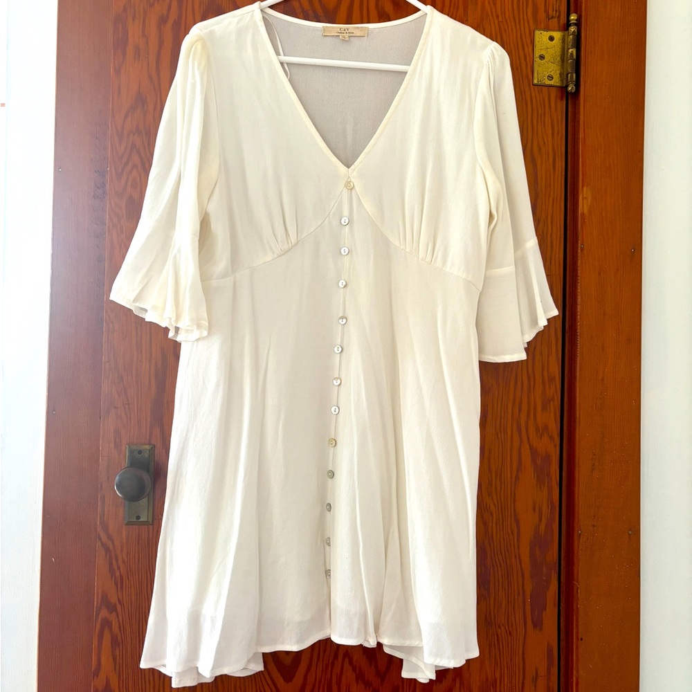 White Chelsea and Violet Dress (never worn)